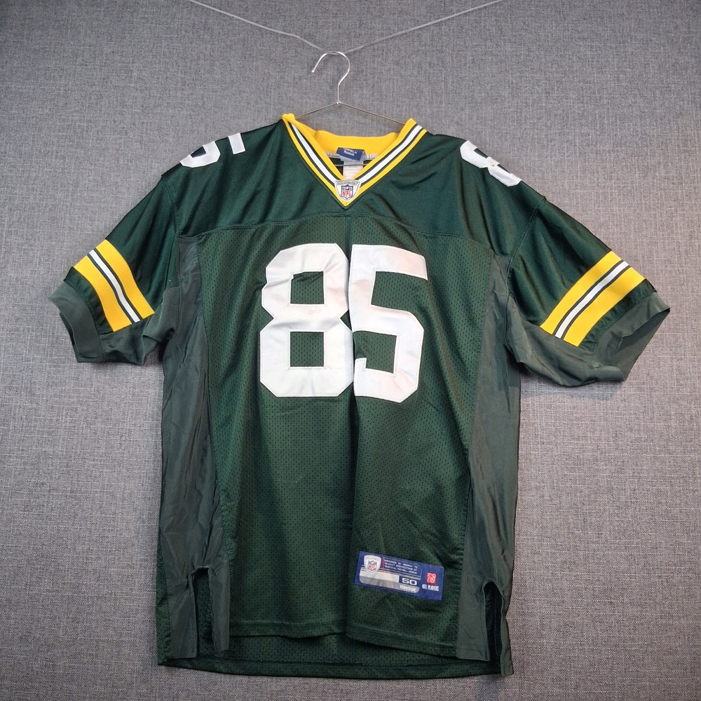 Reebok Green Bay Packers Greg Jennings 85 Onfield Jersey Mens 50 Green NFL R700A